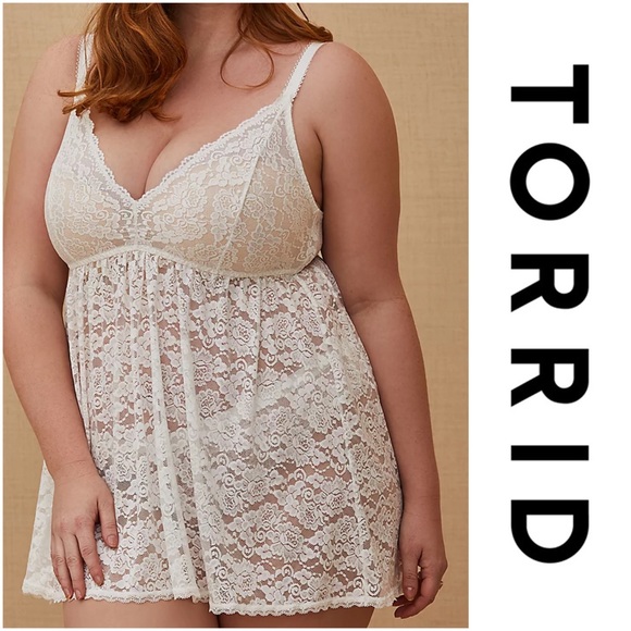 torrid Other - TORRID WHITE LACE BABYDOLL
